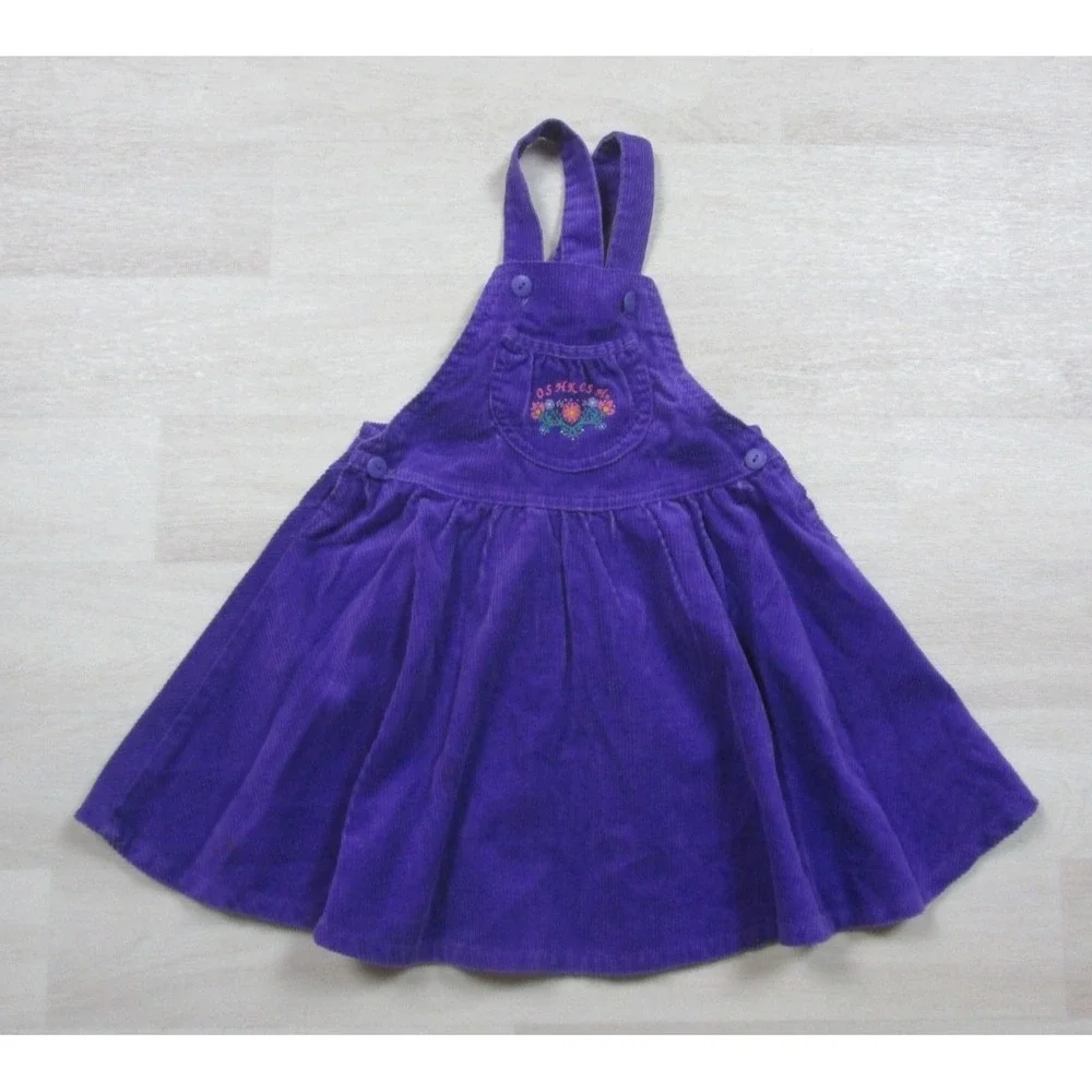 OSH KOSH B'GOSH Vestbak Toddler Vintage Made USA Cotton Overalls Size 4T Romper